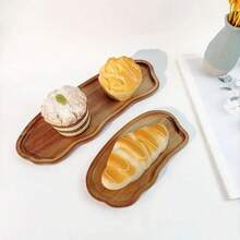 木制水果盘、野餐盘、实木甜点盘、咖啡杯盘、茶杯盘、多功能餐盘、装饰水果盘、食物托盘、蛋糕盘、家用奶酪盘、创意面包盘、房间装饰、厨房装饰，适用于牛排、披萨、寿司、鸡翅、薯条等，适用于聚会、节日、情人节、父亲节、母亲节、万圣节、圣诞节和其他节日礼物