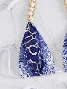 New Arrival Women European & American Style Bikini Summer Vacation Beach - Blue - View 4