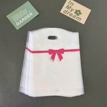 50pcs/Thick Four Finger Bag Fresh Small Accessories Hair Hairpin Earrings Plastic Packaging Bag Clothing Store Handbag Summer Cooling,Beach,Travel
