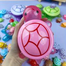 One Glowing Large Turtle + 15 Small Turtles, A Decorative Glowing Large Turtle, A Storage Box Shaped Like A Big Turtle, Detachable Turtles, Uniquely Designed Handicrafts And Party Gifts, Holiday Presents.