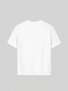 SOLOCOTE Tween Boy Short Sleeve T-Shirts, Solid Color Casual Comfortable T-Shirt, Versatile Summer Spring - White - View 5