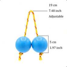 2 piezas de balancines de percusión de colores - Accesorios para tambor africano, diseño de doble bola, mangos rojos y amarillos, balancines blancos y morados, instrumentos para tocar ritmos, accesorios de percusión para tambor | Juguetes musicales | Construcción - Multicolor - Ver 6