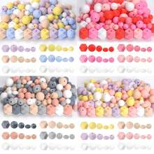 135pcs Fashion Silicone Beads DIY Jewelry Making Kit - 5 Colors Mixed Sizes (9-15mm) Round & Hexagon Craft Accessories Set With Pendants/Keychains/Necklace/Bracelet/ID Lanyard Supplies,Creative Gift For Women Men Craft Lovers(Students Office Gifts)