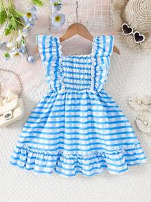 年轻女孩格子吊带时尚夏装 - 彩色 - 查看 2