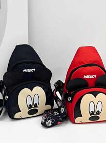 1pc Diagonal Shoulder Tote Bag, Red And Black Design, Lipstick Pouch, Suitable For Commute, College And Travel, Also Suitable As Valentine's, Birthday Or Mother's Day Gift