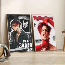 1 pezzo Quadro decorativo del cantante pop Y-Yungblud, Cantante pop famoso, stile anime, adatto per decorare il soggiorno, il bar o la parete di casa, decorazione domestica raffinata, senza cornice