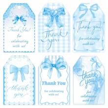 60PCS Paper Party Bow Tag Bow Gift Tag Party Favor Tag Gift Wrapping Label Event Decorations For Party Hosts Craft Enthusiasts.