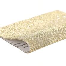 1pc Sparkling Crystal Rhinestone Sticker, 7.8 X 9.4 Inch, DIY Self-Adhesive Bling Decoration For Car, Phone, Crafts