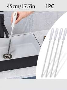 Brosse de débouchage pour tuyaux, balai de cheveux pour salle de bain, brosse de nettoyage d'évier, déboucheur de drain, nettoyant flexible, outil de retrait de bouchon de trou de vidange. Baguette de nettoyage anti-bouchage pour cuisine, cheveux, toilette et lavabo