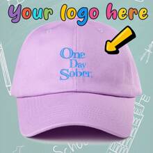 [ Customization ] 1 Embroidered Logo Casual Baseball Hat For The New Year, Suitable For All Seasons, Personalized Logo, Fashionable And Versatile Soft Top Duck Tongue Hat