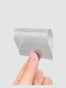 1 Peça Remendo de Reparo de Tela de Fibra de Vidro 5cm X 10cm, Fita Adesiva de Reparo de Tela Anti-Mosquito de Alta Aderência, Remendo de Buraco, Adesivo Durável de Reparo de Tela de Contenção de Vermes para Uso em Portas e Janelas de Casa