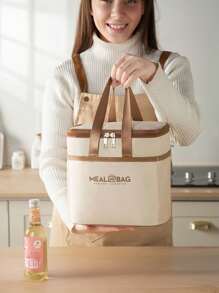 1 szt. Nowa torba na lunch, torba termiczna, pudełko bento, torba piknikowa, torba na lunch z folii aluminiowej, wodoodporna torba na lunch dla pracowników biurowych i uczniów szkół