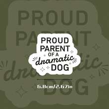 Proud Dog Mom Sticker For Water Bottle, Funny Dog Mom Sticker For Laptop, Cute Funny Sticker For Dog Mom, Funny Dog Sticker For Dog Owner,School Supplies,Back To School Stickers Scrapbook Supplies Funny Stickers Laptop Stickers Kindle Phone Stickers - Multicolor - View 3