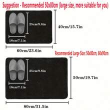 1pc Silicone Bathroom Mat, Letter Design Absorbent Anti-Slip Rug For Bathroom, Laundry Room, Bedroom, Doorway, Home Decor,Women Valentine Gift Birthday Boyfriend Girlfriend Home Bathroom Decor Floor Carpet Outdoor Rug Door Mat Fall Decor Bathroom Accessories Back To School
