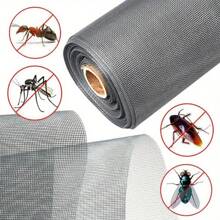 1 pieza Malla anti mosquitos y anti insectos autoinstaable encriptada, malla anti polvo invisible, red anti mosquitos DIY para ventanas de casa, puerta y ventana de PVC, red antimosquitos, apta para ventanas de casa, malla anti mosquitos para jardín exterior, red antimosquitos, red de valla.