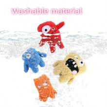 Plush Dog Toy With Monster Design, Featuring Sound Bubble And Crinkle Paper For Interactive Play, Suitable For Indoor And Outdoor Use, Pet Dental Chew Toy, Monster-Themed Gift For Dogs & Cats For Halloween And Christmas