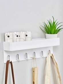 Support mural pour clés, étagère de rangement pour l'entrée, organisateur suspendu avec crochet et organisateur de clés, convient pour l'organisateur de salle de bain, l'entrée, le couloir et le salon