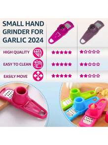 1pc Garlic Grinder - Manual Garlic Grinder - Small Manual Grinder For Garlic Slicer - Garlic Slicer - Garlic Winch -2025 New Manual Garlic Press - Garlic Press Manual Special Tool