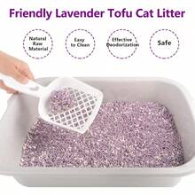 Tofu Cat Litter DustFree Kitty Litter Fast Drying Ultra Absorbent Clumping Cat Litter Pellets Lavender Odor Control L Scattering DustFree Mixed. - 2Pack - View 2