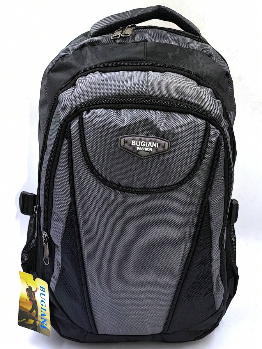 Mochila Masculina, Perfeita para Escola e Passeios Escolares - Cinza escuro - Ver 1