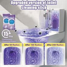 Set combinato da 16 pezzi di bastoncini pulisci-WC automatici per una lunga durata di freschezza e eliminazione degli odori per mantenere il bagno splendente (Gelsomino 4, Pesca 4, Uva 4, Oceano 4)