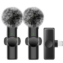 Wireless Lavalier Microphone For Phone TypeC Lapel Mics Plug-Play 2.4G Ultra-Low Delay Built-In Noise Reduction Chip Working Time For Video Recording Interview Podcast Vlog