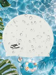 1pc Silicone Swim Cap, Waterproof Comfortable Unisex Swim Cap, Swimming Pool Equipment, Unisex Comfortable Type Bath Cap, Fashion Personalized Swimming Cap Solid Color, Waterproof Comfortable Swimming Silicone Cap Waterproof Ear Protection Is Not Tight, Protect Hair, Beach Essentials, Beach Accessories, Pool Float - Multicolor - View 10