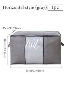 1Pc Large Capacity Storage Bag,Non-Woven Quilt Storage Bag, Quilt Travel Moving Storage Packing Bag, Clothes Luggage Storage Bag, For Seasonal Storage And Organization Decorations Spring And Summer Decoration, Holiday Decoration, Room Decoration, Home Decoration, Bedroom Decoration, Mother's Day Gifts, Father's Day Gifts