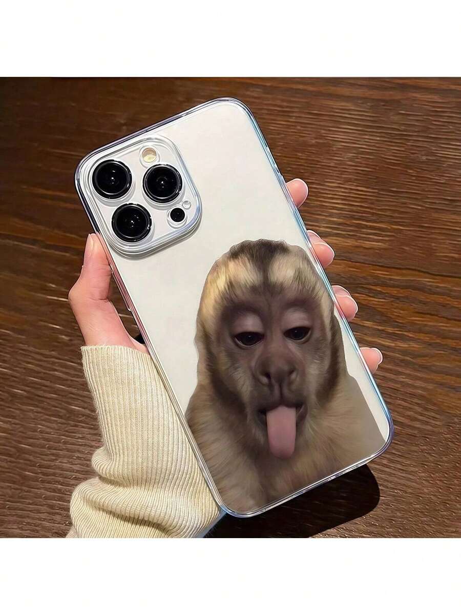Funda transparente con diseño de mono, compatible con phone 3, phone 1, phone 4 Pro Max, phone 3 Pro, phone 5/15 Plus/15 Pro/15 Pro Max/12/12 Pro/12 Pro Max/14, 1 unidad Funda para phone 16 Pro Max/15/14 Plus/13/12/11, compatible con la serie, diseño personalizado, 1 unidad. - Multicolor - Ver 1