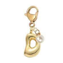 Mặt dây chuyền chữ cái bong bóng dễ thương, mặt dây chuyền túi xách - Mặt dây chuyền pha lê may mắn, kết hợp với phụ kiện ngọc trai sáng bóng, chữ cái A-Z, mặt dây chuyền hợp kim sáng bóng cho túi xách và ba lô - Món quà hoàn hảo cho sinh nhật và các dịp đặc biệt, móc khóa, mặt dây chuyền túi xách, ba lô, xe hơi, quà tặng cho phụ nữ và bé gái, phụ kiện ví và túi xách - Vàng - Xem 23