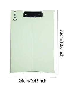 1 قطعة لوحة إرفاق قابلة للطي عمودية لتنظيم الملفات، أفقي أو عمودي متاح ، لوح كتابة محمول للتلخيص والتنظيم، لوحة بلاستيك بسيطة، مناسبة لإدارة مستندات العائلة، كتابة ورق A4، رسم الوقت الحر، لوازم المكتب، أعمال يدوية، أثاث المنزل، لوازم رسم ولوحات السفر