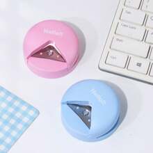 1pc Round Appearance, R4 Radius Corner Cutting Punch Tool For Card, Photo, Paper, Suitable For Scrapbooking, Multiple Colors Available,Back To School,School Supplies
