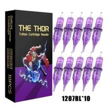 Shmian 10Pcs Disposable Tattoo Cartridges Needle RL Round Liner Shader Tattoo Needle For Tattooing Machine Supply