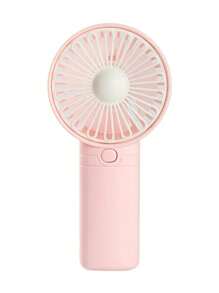 1 pièce Mini ventilateur portable rechargeable, ventilateur portatif alimenté par batterie pour rafraîchissement d'été, design simple pour la maison, les études, le bureau, les voyages et l'utilisation quotidienne, rafraîchissement d'été, plage, voyages