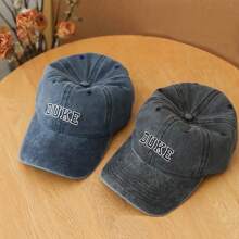 1pc Custom Text Embroidered Hat, Personalized Cap, Vintage Baseball Hat, Gift For New Dad Mom, Gift For Bride, Bachelorette