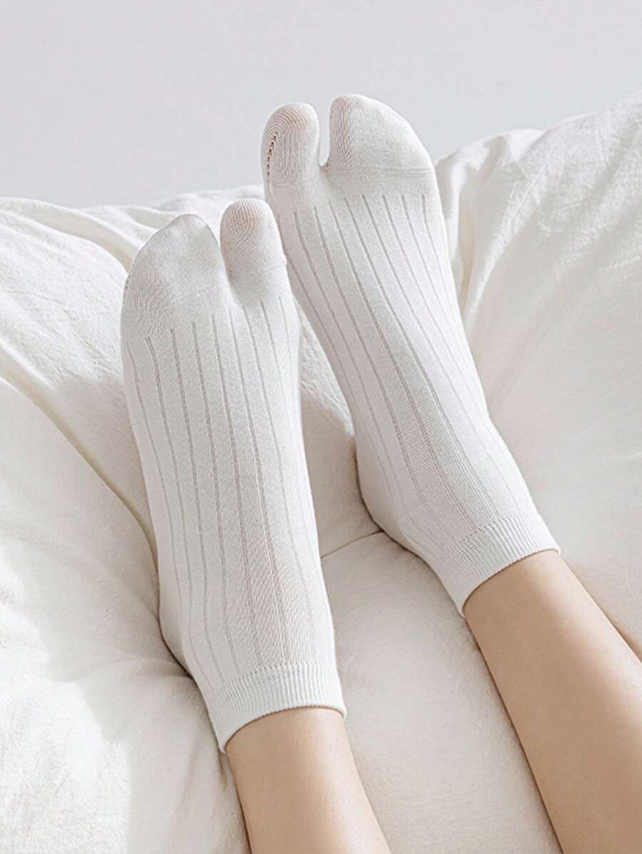 1/3 pares de sandalias deportivas y casuales con división de dos dedos, tipo japonés tabi, chanclas con calcetines elásticos de talla libre para hombre/mujer/niña, otoño