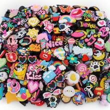30/50/100/200pcs Non-Repeating Shoe Charms Assorted Cute Designs For Shoe, DIY Accessories For Men Women, Shoe Decorations Gift Set, Random Mix Shoe Clips (Multipack)