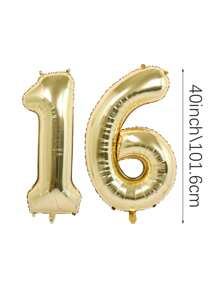 2 Stücke 101,6 cm (ca. 40 Zoll) Platin Riesenzahl Helium Folienballons, große Ziffern Ballons für Geburtstag, Abschluss, Jubiläum, Party Deko