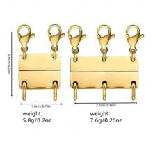 Necklace Separator For Layering Multi Necklace Layering Clasp Gold And Silver Magnetic Necklace Clasp For Layered Look, Necklace Connectors For Multiple Necklaces