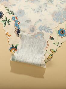 Pachet de 8 bucăți Chiloți triunghi pentru femei, fără sudură, cu margini ondulate, cu imprimeu floral, lenjerie de corp moale și netedă