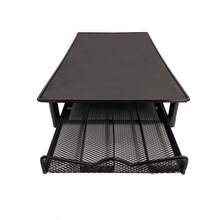 1pc Modern Simple Metal Iron Coffee Capsule Storage Holder, Desktop Coffee Capsule Organizer - Black - View 5