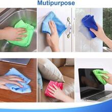 5pcs Microfiber Absorbent Cleaning Cloths, Kitchen, Home, Dish Wash, Car Washing Towels
