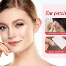 Pegatina para elevación de orejas, cinta cosmética de silicona transparente y sin dolor para corregir las orejas, protege el lóbulo de la oreja, soporta la elevación de las orejas y crea un rostro en forma de V natural - transparente - Ver 7