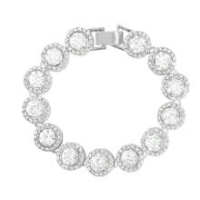 1 Stück/4 Stücke Hiphop Armband für Herren und Damen, rundes oder quadratisches Herz mit voll besetzten Strass, mehrlagige Ketten-Armband Set in Gold und Silber, funkelnde Eisenkette Metall Miami Armband Schmuck zum Valentinstag
