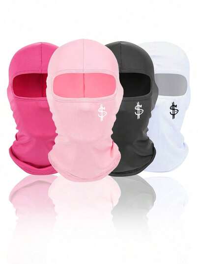 1/2 件男女通用拉法帽滑雪面罩，防风面罩，适合骑行、滑雪、户外活动、日常使用
