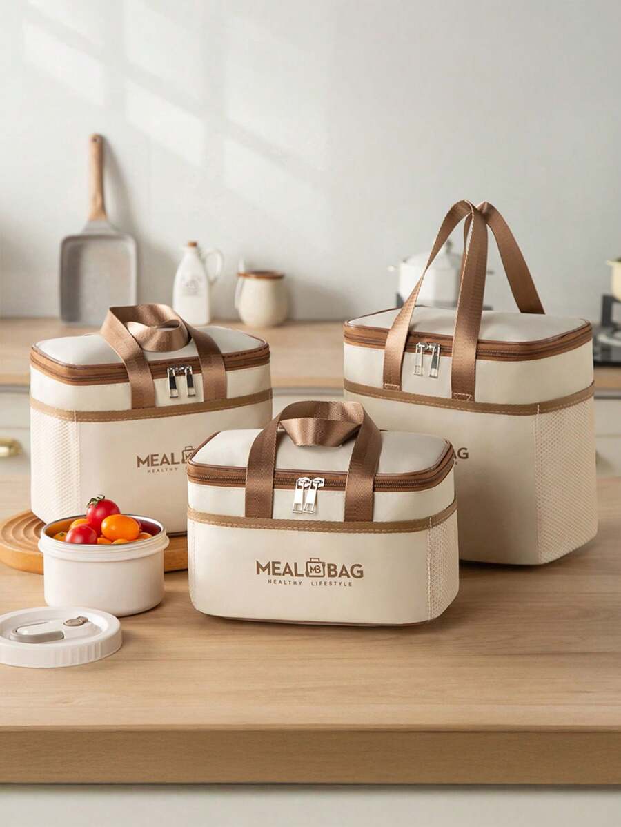 1 szt. Nowa torba na lunch, torba termiczna, pudełko bento, torba piknikowa, torba na lunch z folii aluminiowej, wodoodporna torba na lunch dla pracowników biurowych i uczniów szkół