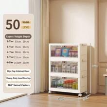 Multilayer (5/4/3/2/1) Freestanding Baby Wardrobe, Thick Infant Storage Cabinet, Household Snack & Clothes Organizer Box, Kids Mini Closet