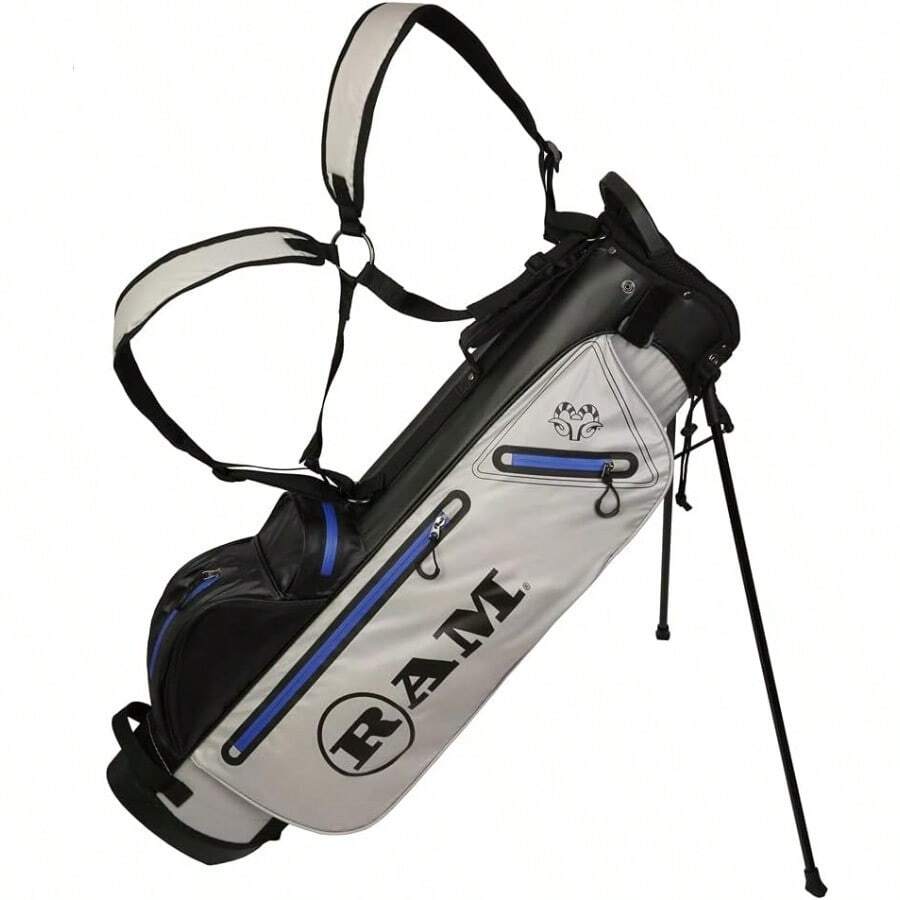 Golf Waterproof Stand Carry Bag 7.5 - Grey/Black/Blue - View 1