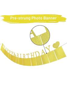 1 set decorațiuni foto pentru ziua de naștere de 16 ani, auriu roz, preasamblate - Banner Sweet 16 cu șaisprezece rame pentru felicitări foto - Steag foto La mulți ani de 16 ani cu 16 rame de afișare, perfect pentru petrecere de ziua de naștere și decorațiuni interioare