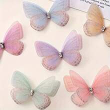 20/ 50pcs Mini Fabric Craft Butterflies - 3D Simulation Pastel Butterfly Decorations For DIY Crafts, Headdresses, Photography Props And Home Decoration - Gentle, Reusable And Versatile